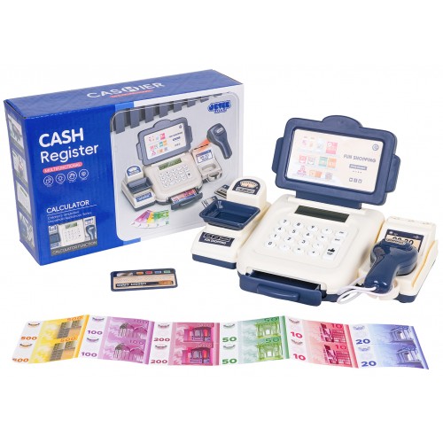 Modrá pokladňa + príslušenstvo