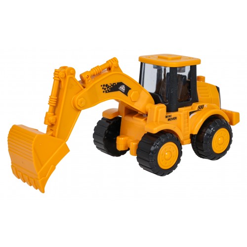 Sada piatich stavebných vozidiel