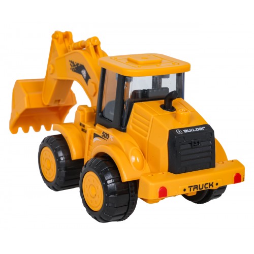 Sada piatich stavebných vozidiel