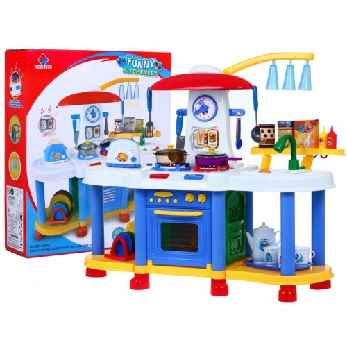 Kuchyňa Interaktívna Voda Svetlo Zvuk Modrá