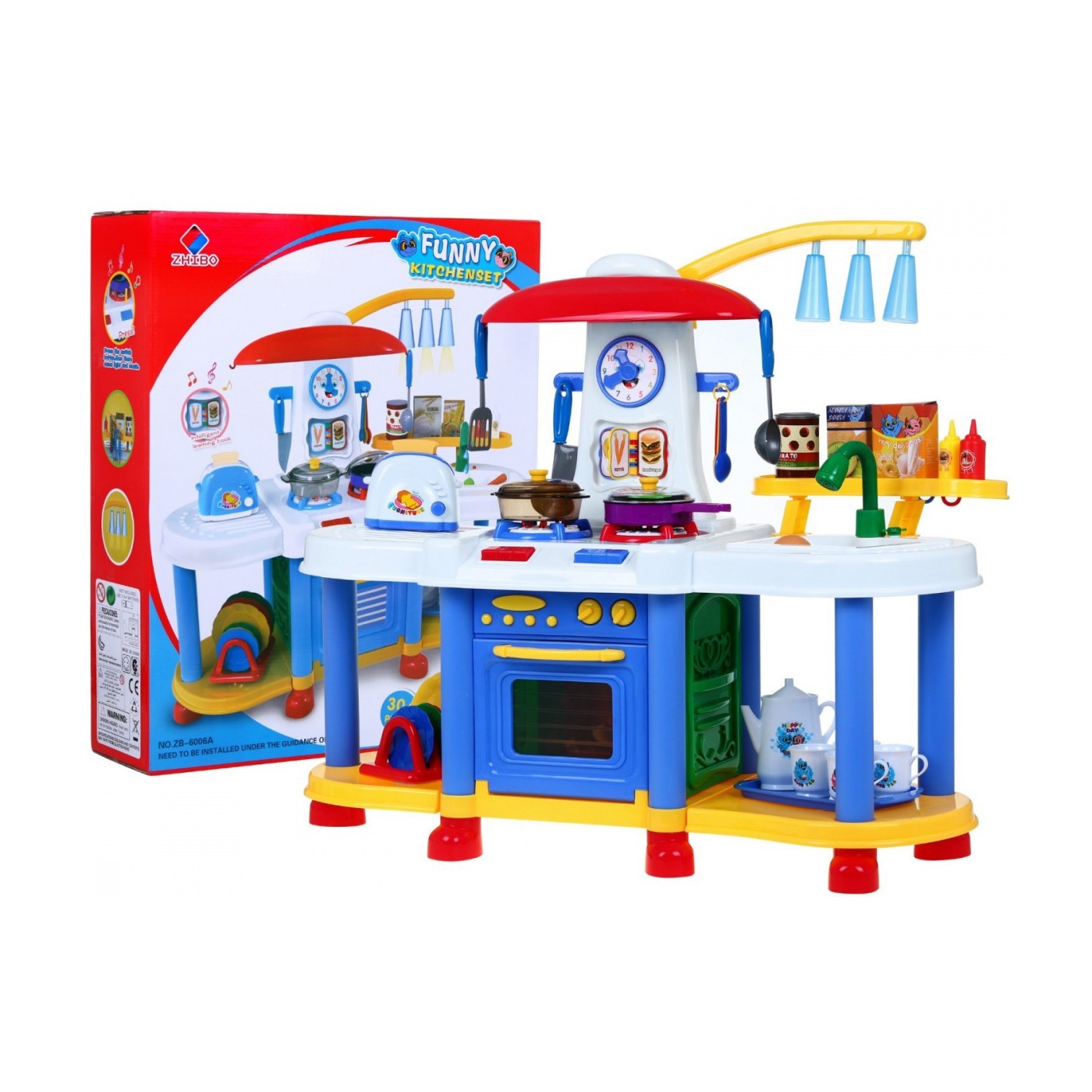 Kuchyňa Interaktívna Voda Svetlo Zvuk Modrá