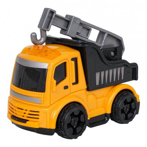 Sada piatich stavebných vozidiel