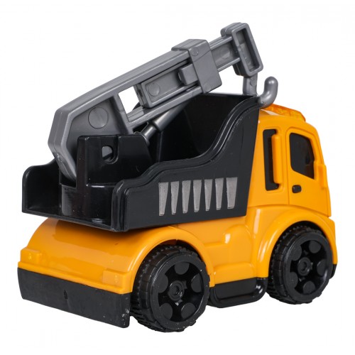 Sada piatich stavebných vozidiel