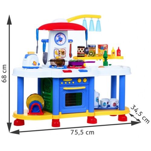 Kuchyňa Interaktívna Voda Svetlo Zvuk Modrá