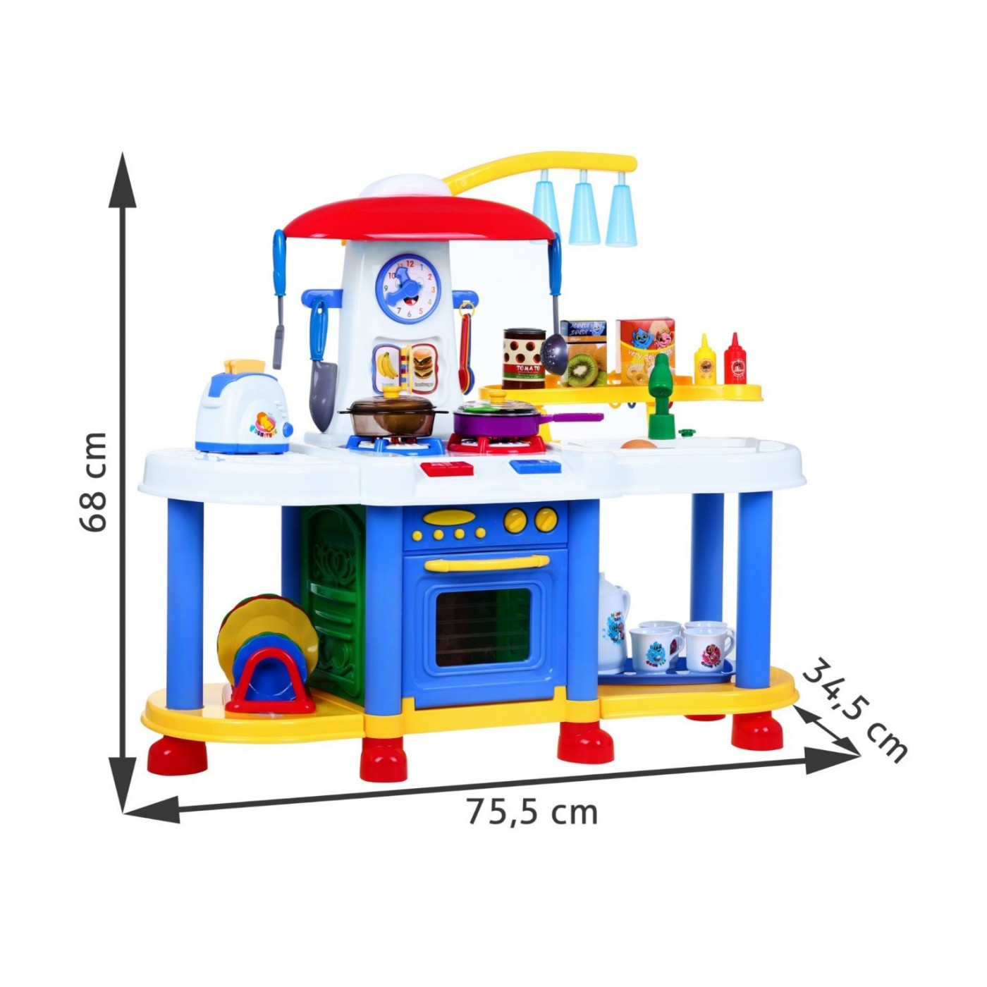 Kuchyňa Interaktívna Voda Svetlo Zvuk Modrá