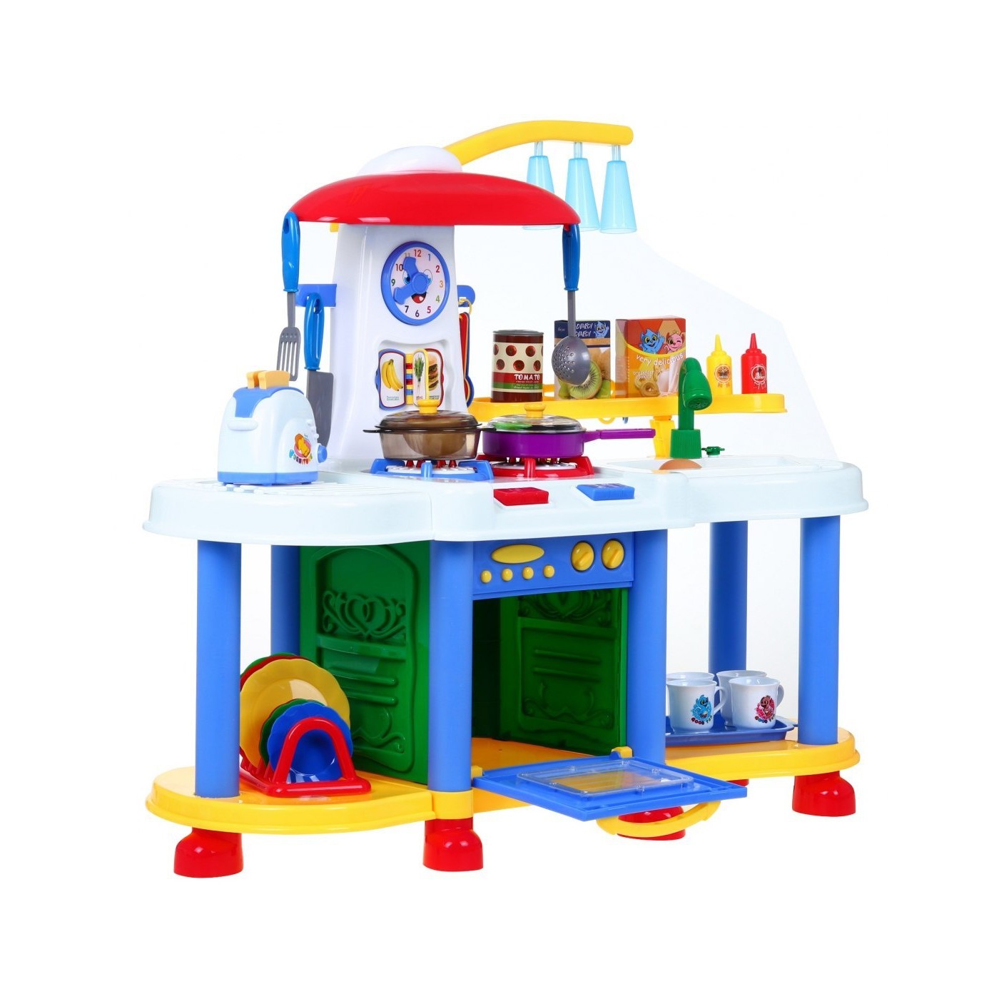 Kuchyňa Interaktívna Voda Svetlo Zvuk Modrá