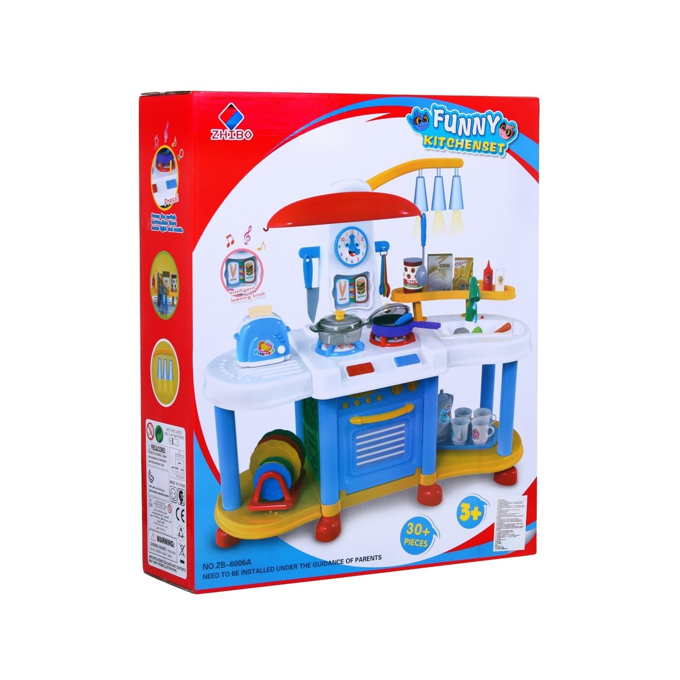 Kuchyňa Interaktívna Voda Svetlo Zvuk Modrá