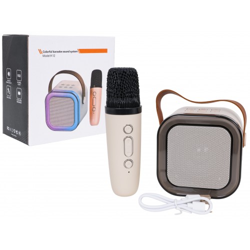 Sada karaoke mikrofónu a reproduktorov