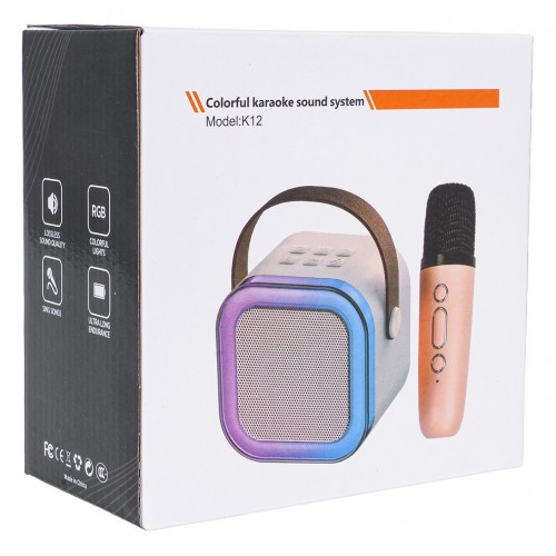 Sada karaoke mikrofónu a reproduktorov