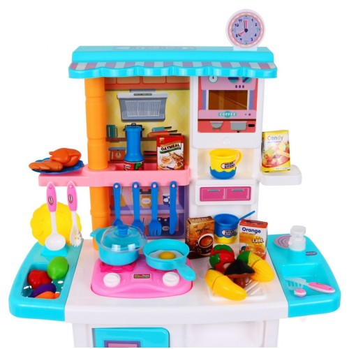 Kuchyňa Kohútik s Vodou Fartuch Čiapka Šéfkuchára Modrá