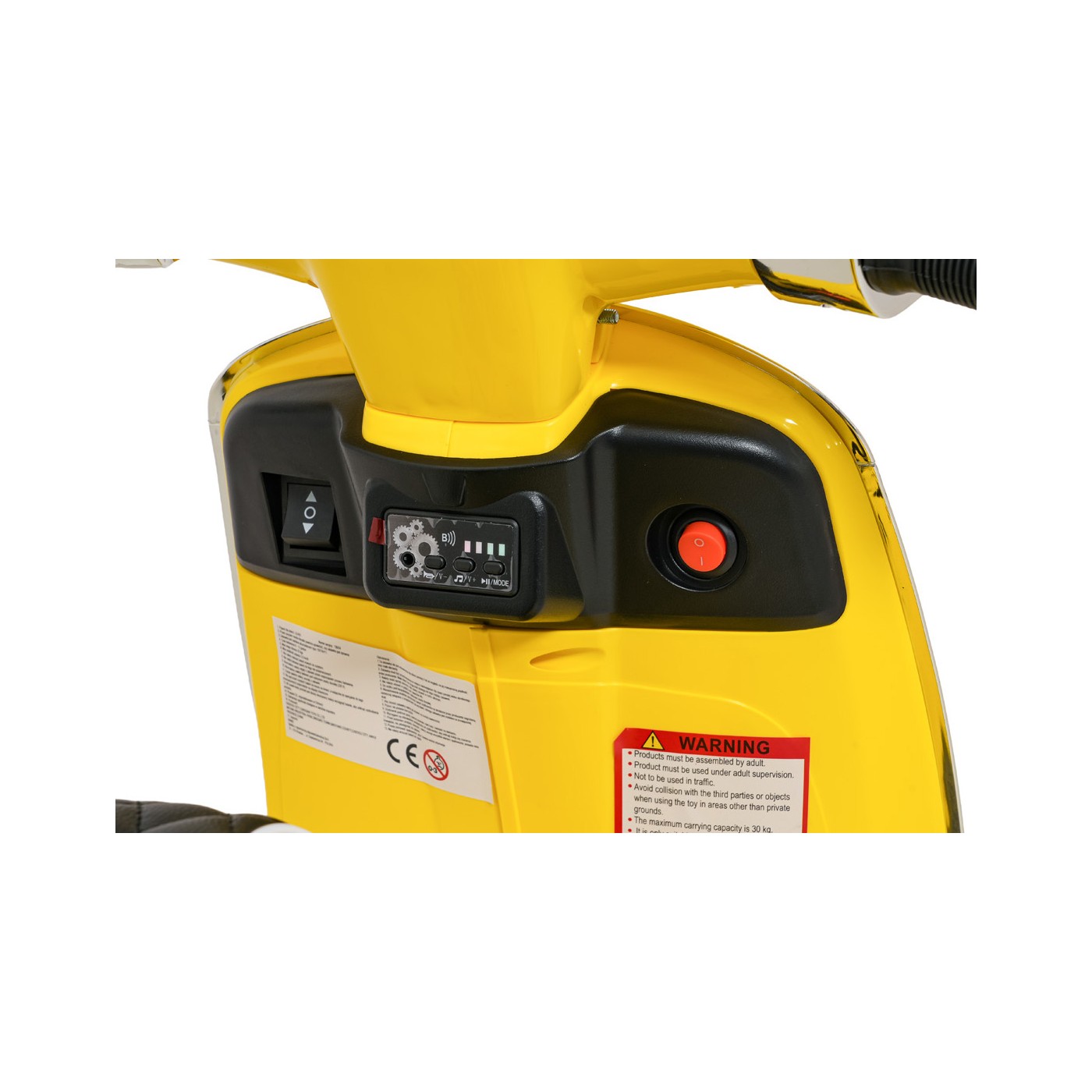 Automobilový skúter Vespa ROMA žltý