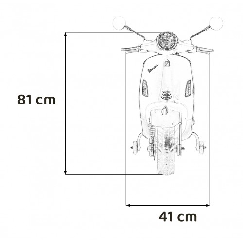 Automobilový skúter Vespa ROMA žltý