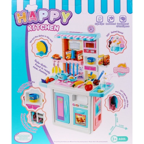 Kuchyňa Kohútik s Vodou Fartuch Čiapka Šéfkuchára Modrá