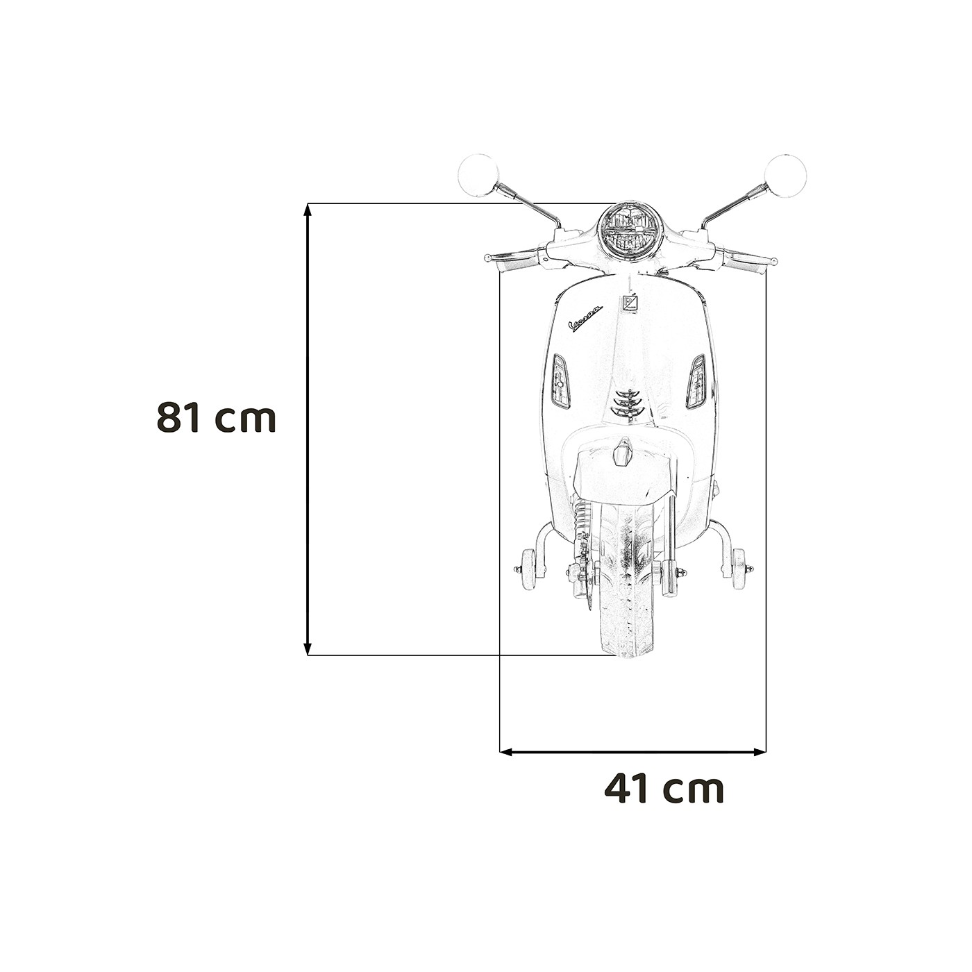 Automobilový skúter Vespa ROMA White