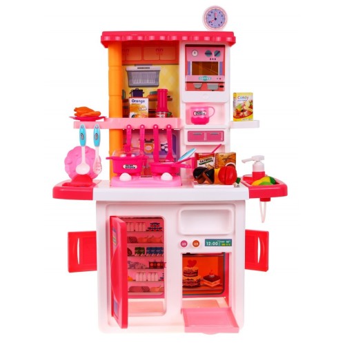 Kuchyňa Kohútik s Vodou Fartuch Čiapka Šéfkuchára Ružová