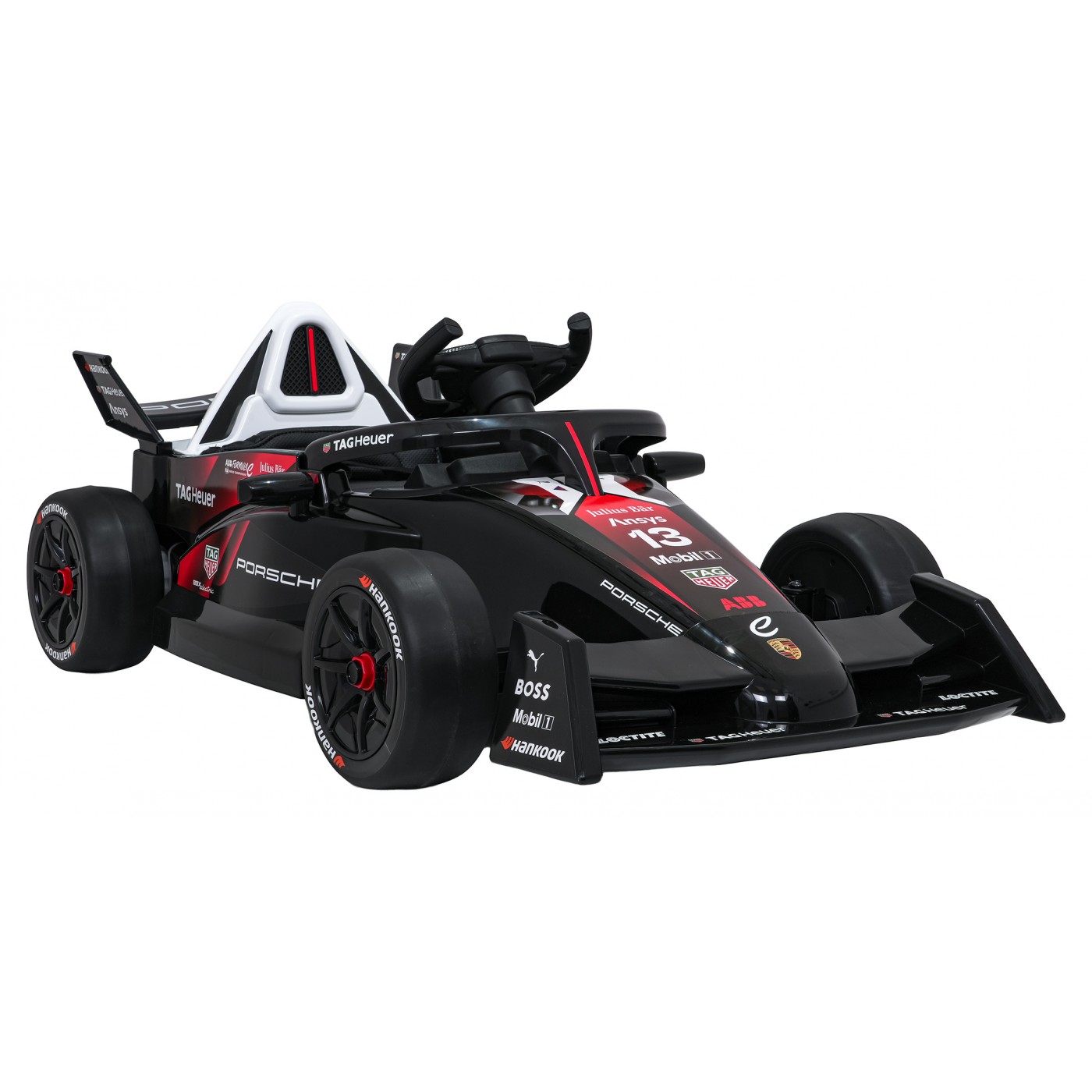 Vozidlo Formula E Porsche Červená