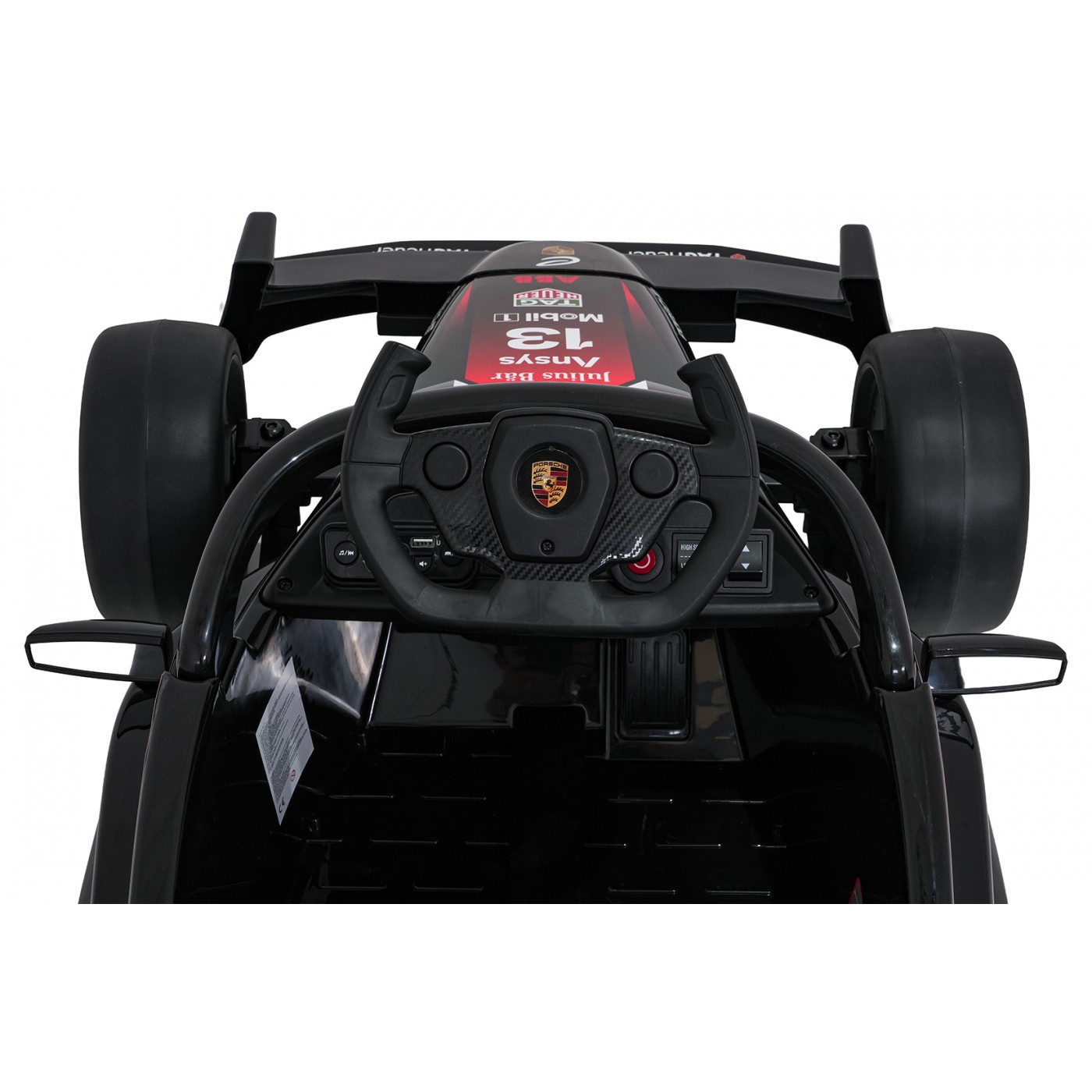 Vozidlo Formula E Porsche Červená