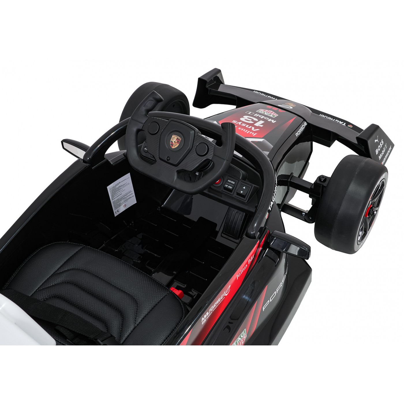 Vozidlo Formula E Porsche Červená