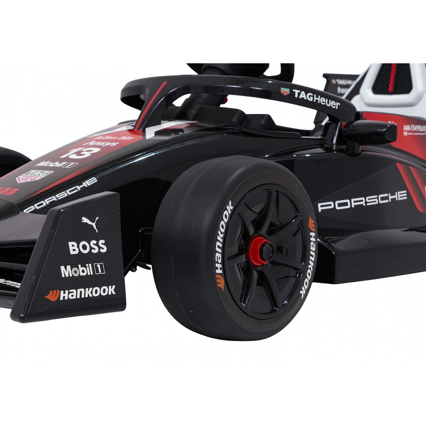 Vozidlo Formula E Porsche Červená