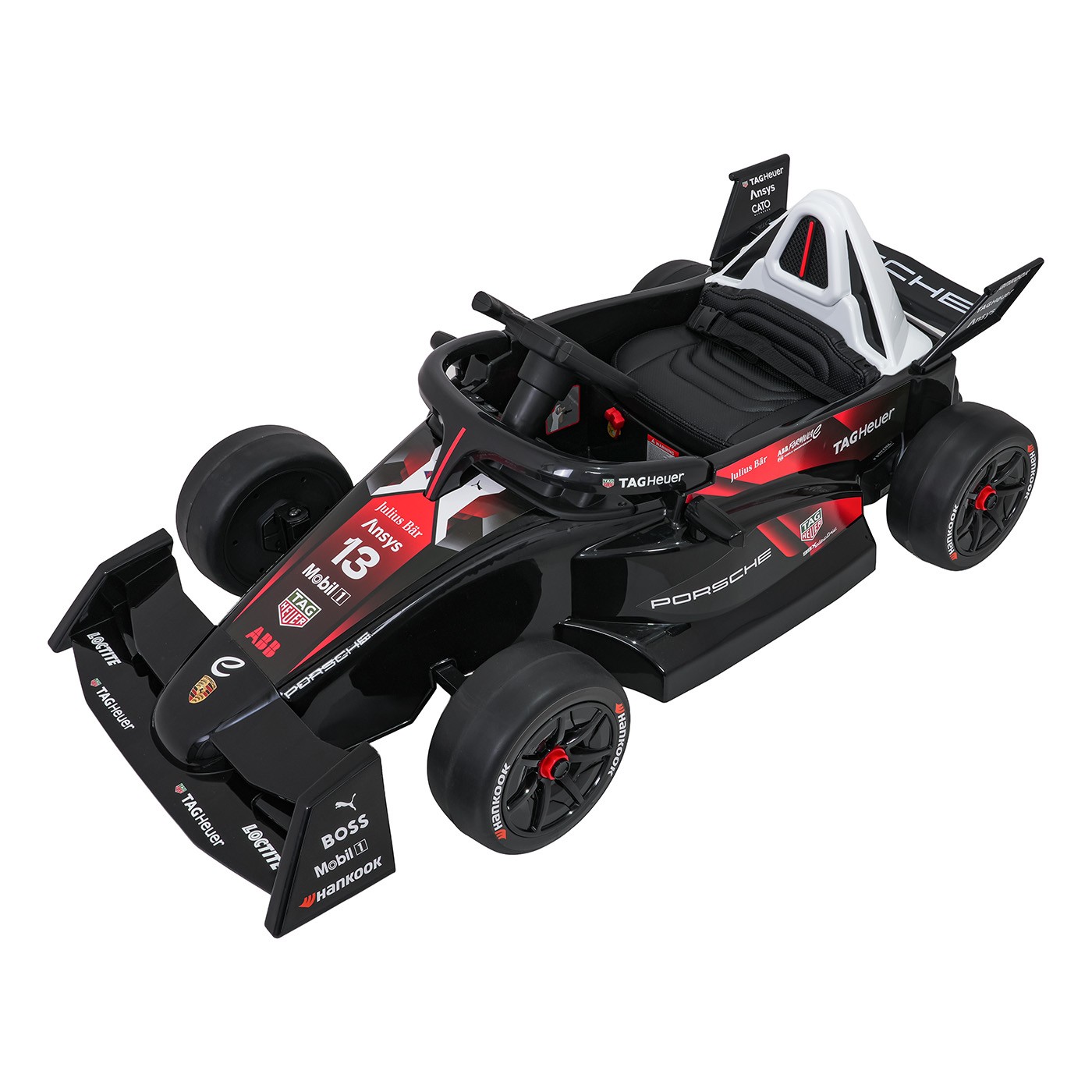 Vozidlo Formula E Porsche Červená