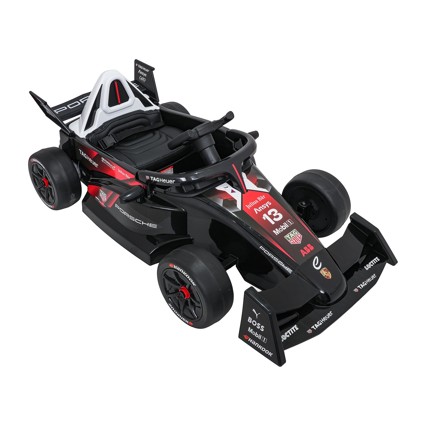 Vozidlo Formula E Porsche Červená