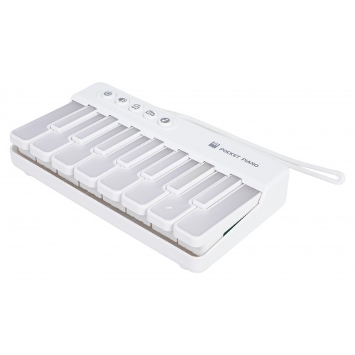 Hudobná podložka na klavír, biela