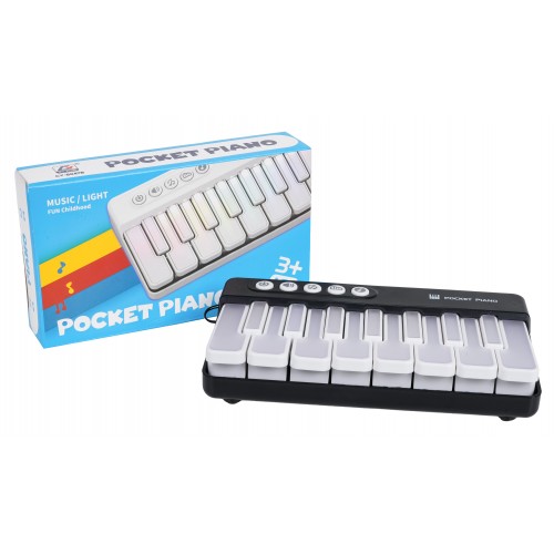 Hudobná podložka na klavír, čierna