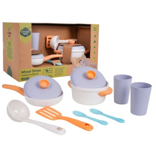 Sada kvetináčov z organických materiálov