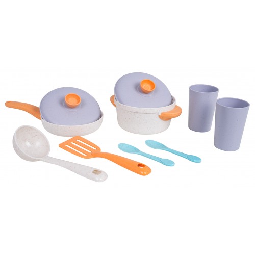 Sada kvetináčov z organických materiálov