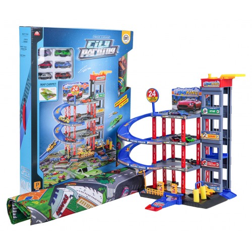 MEGA viacpodlažná parkovacia garáž s rohožou a príslušenstvom