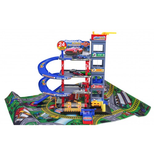 MEGA viacpodlažná parkovacia garáž s rohožou a príslušenstvom