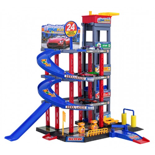 MEGA viacpodlažná parkovacia garáž s rohožou a príslušenstvom