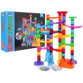 Dráha s guľôčkami svietiacimi v tme, 72 ks.