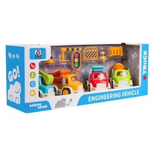 Stavebnica autíčok so zvukovou a svetelnou funkciou + príslušenstvo