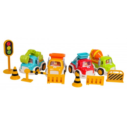 Stavebnica autíčok so zvukovou a svetelnou funkciou + príslušenstvo