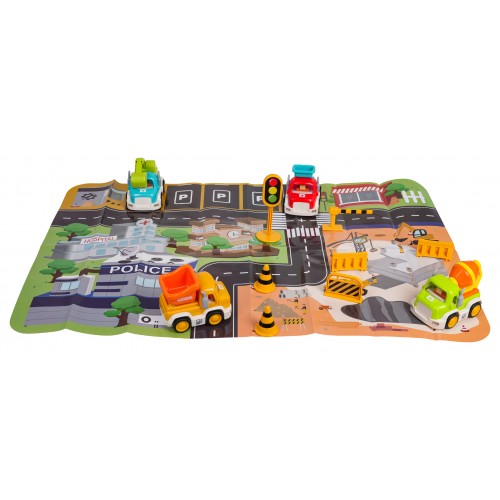 Stavebnica autíčok so zvukovou a svetelnou funkciou + príslušenstvo