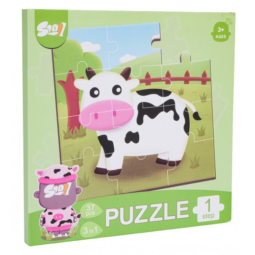 Magnetické puzzle Zvieratá + kniha