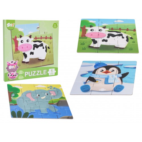 Magnetické puzzle Zvieratá + kniha