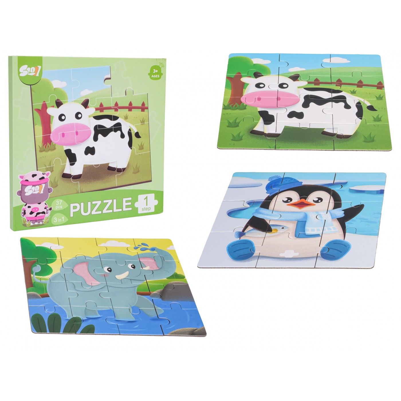 Magnetické puzzle Zvieratá + kniha