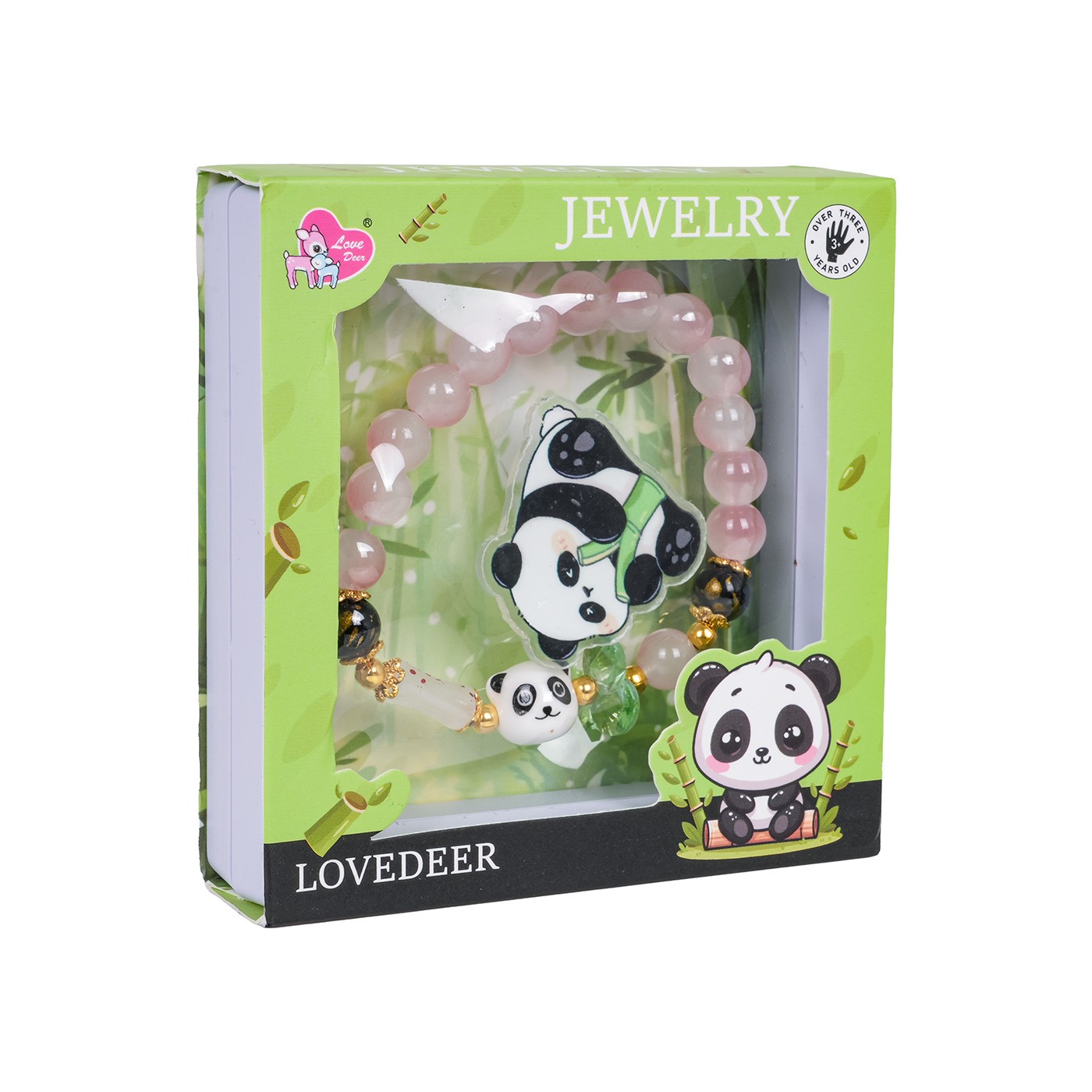 Sada šperkov s náramkom Panda Pink