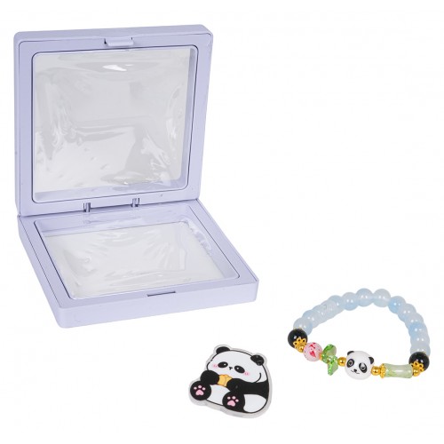 Sada šperkov Panda modrý náramok