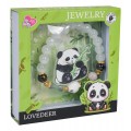 Sada šperkov s bielym náramkom Panda