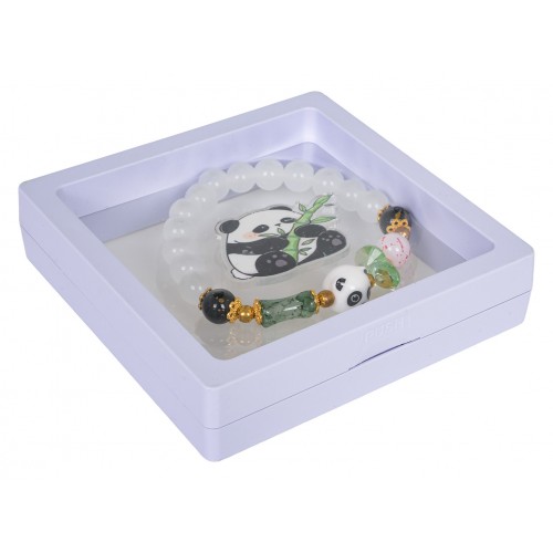 Sada šperkov s bielym náramkom Panda