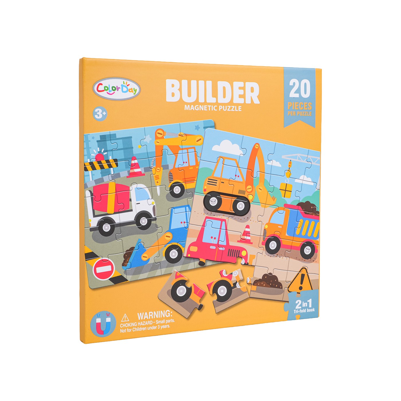 Magnetické puzzle Stavenisko + Kniha