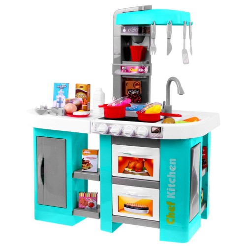 Kuchyňa s Chladničkou Digestor Kohútik s Vodou Modrá