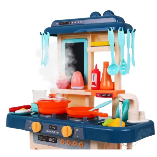 Farebná Kuchyňa pre deti 3+ Interaktívny horák s parou + Kohútik s vodou + Kriedová tabuľa + Príslušenstvo 42 ks.