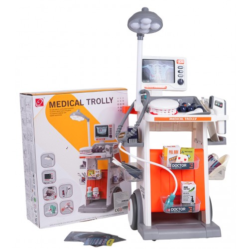 MEGA lekárska súprava oranžová + príslušenstvo