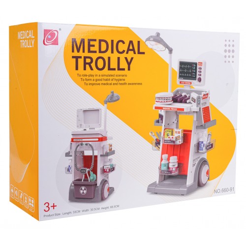 MEGA lekárska súprava oranžová + príslušenstvo