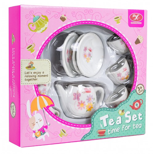 Keramická kvetinová čajová súprava