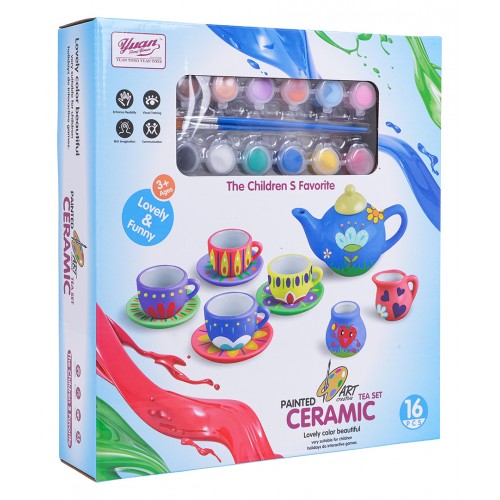 Keramická súprava na maľovanie čaju